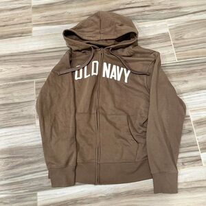 Old-navy Men's Brown Zip Up Hoodie
